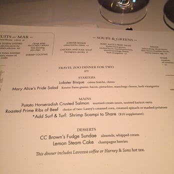 Five Crowns - Travelzoo menu. $79 for 2 people - Steakhouses Near Me - Corona del Mar, California Five Crowns - Travelzoo menu. $79 for 2 people - Steakhouses Near Me - Corona del Mar, California