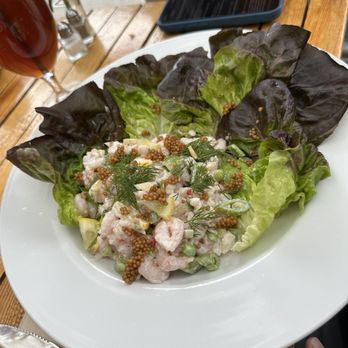 Ona Restaurant & Lounge - Husbands shrimp roll that came out as a salad - but husband was happy - Seafood Near Me - Yachats, Oregon Ona Restaurant & Lounge - Husbands shrimp roll that came out as a salad - but husband was happy - Seafood Near Me - Yachats, Oregon