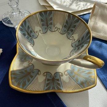 Tea With Tracy - Art Deco German teacup - Tea Rooms Near Me - Seymour, Connecticut