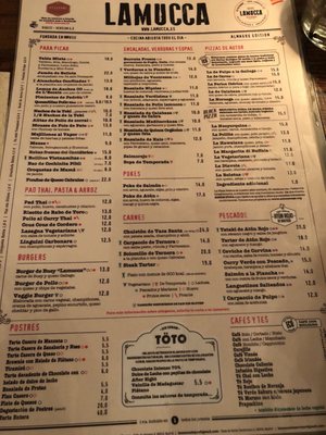 Menu photo 6 Lamucca Madrid, M