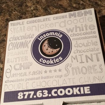 Insomnia Cookies - Delivery box!! I ate the cookies before I got the chance to take a pic! - Desserts Near Me - Denton, Texas Insomnia Cookies - Delivery box!! I ate the cookies before I got the chance to take a pic! - Desserts Near Me - Denton, Texas