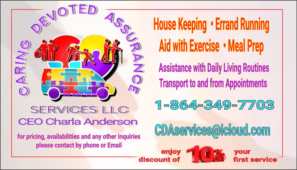 Caring Devoted Assurance Services - home care agency in Greenville, SC