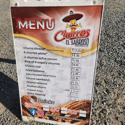 Churros el Sabroso - Menu