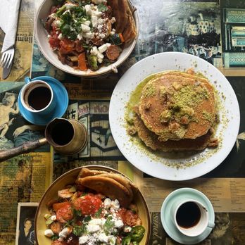 Brookline Lunch - Shakshuka, Baklava Pancakes, Turkish Coffee - Diners Near Me - Cambridge, Massachusetts