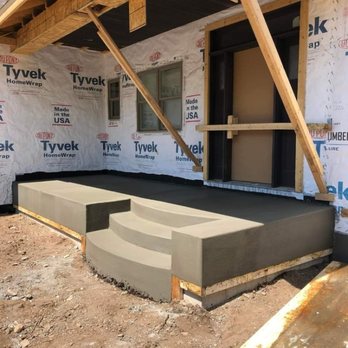 KMB Construction - Monolithic Porch and steps on a new build - Masonry/Concrete Near Me KMB Construction - Monolithic Porch and steps on a new build - Masonry/Concrete Near Me