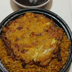 Chinatown Kitchen - Roast Pork Egg Foo Young with Pork Fried Rice & Wonton Soup (Lunch Special)