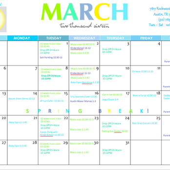 Toybrary Austin - March 2016 Calendar - Toy Stores Near Me - Austin, Texas Toybrary Austin - March 2016 Calendar - Toy Stores Near Me - Austin, Texas