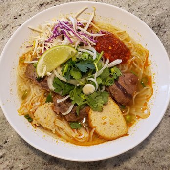 Sun Asian Bistro - Bun bo hue  (Half portion since I didn't have a bowl big enough) - Vietnamese Near Me - Derry, New Hampshire