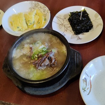 Parksanbal - Regular soup with banchan. Peppers, omelet, Gim, Radish - Korean Near Me - Flushing, New York Parksanbal - Regular soup with banchan. Peppers, omelet, Gim, Radish - Korean Near Me - Flushing, New York