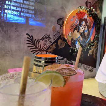 La Viuda Negra - Strawberry and classic margarita. - Bars Near Me - Dallas, Texas La Viuda Negra - Strawberry and classic margarita. - Bars Near Me - Dallas, Texas