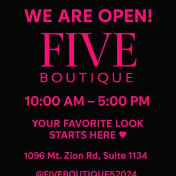 Five Boutique - Women's Clothing Near Me - Morrow, Georgia