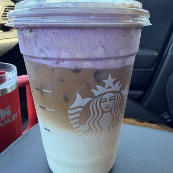Starbucks - Iced Ube Coconut Macchiato - Coffee & Tea Near Me - Whitestown, Indiana Starbucks - Iced Ube Coconut Macchiato - Coffee & Tea Near Me - Whitestown, Indiana