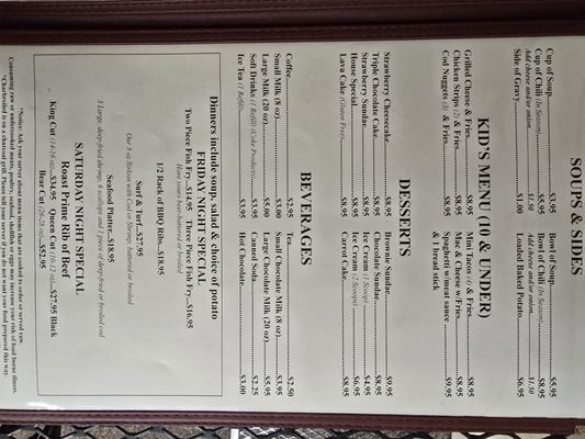 Menu photo 2 Konteka Black Bear Resort White Pine, MI Menu photo 2 Konteka Black Bear Resort White Pine, MI