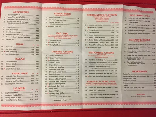 Menu photo 7 Asian House Tampa Bay, FL