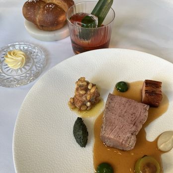 Alo Restaurant - Veal tenderloin and in house bread (may 8 2025) - Bars Near Me - Toronto, Ontario