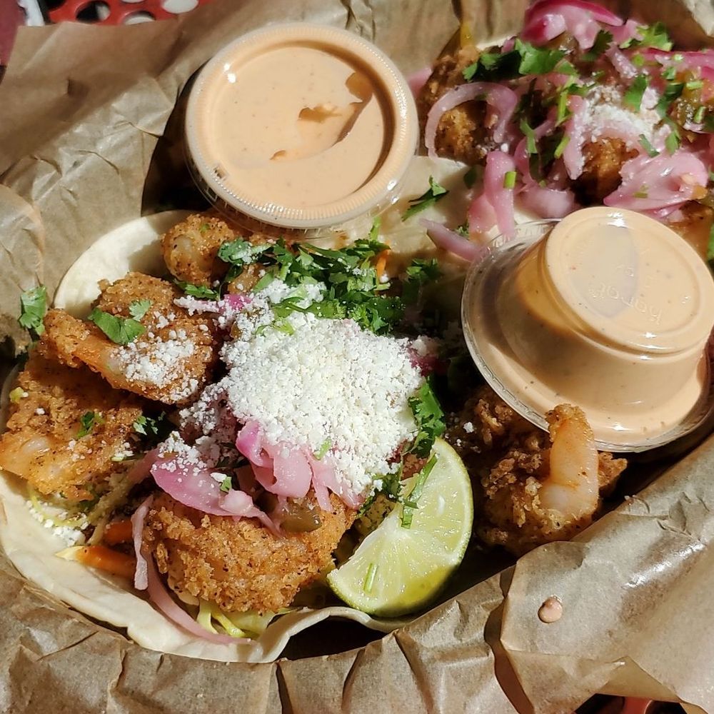 Torchy's Tacos - Baja Shrimp and Trailer Park (on the menu) tacos - Tex-Mex Near Me - Houston, Texas Torchy's Tacos - Baja Shrimp and Trailer Park (on the menu) tacos - Tex-Mex Near Me - Houston, Texas
