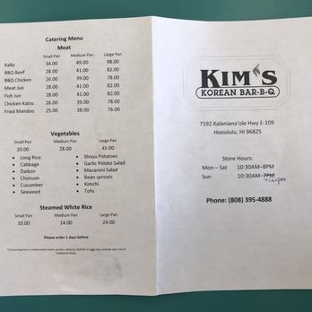 Kim's Korean Bar-B-Q - Korean Near Me - Honolulu, Hawaii Kim's Korean Bar-B-Q - Korean Near Me - Honolulu, Hawaii