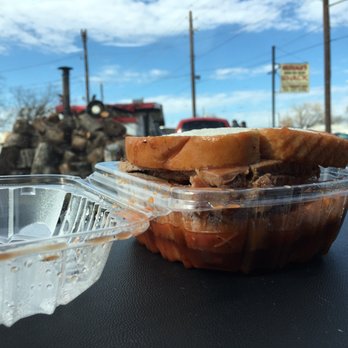 Meshack's BBQ Shack - Sliced beef sandwich $6  I think... - Barbeque Near Me - Garland, Texas