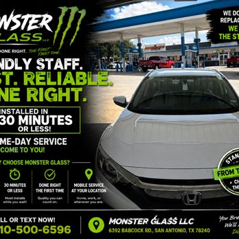 Monster Glass - Auto Glass Services Near Me - San Antonio, Texas Monster Glass - Auto Glass Services Near Me - San Antonio, Texas