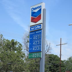 Chevron Station - The advertised prices on May 17, 2014.