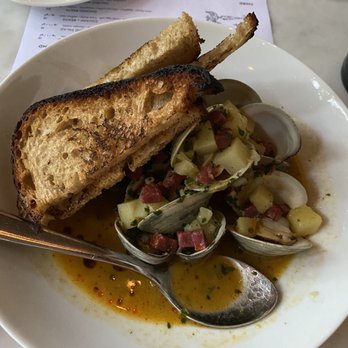 The Covington - Clams and chorizo - New American Near Me - Edgartown, Massachusetts
