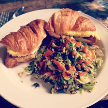 Joseph Leonard - Egg sandwich with brussels sprouts hash - New American Near Me - New York, New York