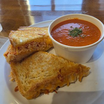 Lobster Guys - Lobster grilled cheese with tomato soup - Seafood Near Me - Buena Park, California
