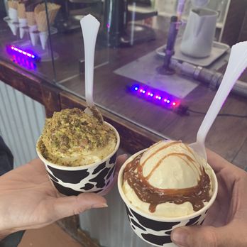 Nitroinfusions - Pistachio Olive Oil & Salted Caramel - Ice Cream & Frozen Yogurt Near Me - La Quinta, California Nitroinfusions - Pistachio Olive Oil & Salted Caramel - Ice Cream & Frozen Yogurt Near Me - La Quinta, California