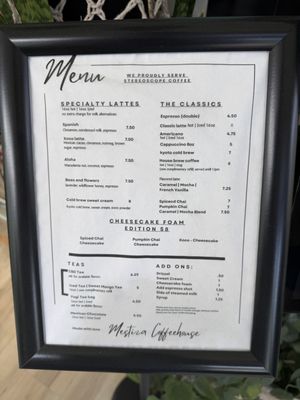 Menu photo 2 Mestiza Coffeehouse Ontario, CA