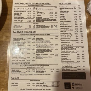 Sunset Grill Restaurant - Menu - Diners Near Me - Toronto, Ontario Sunset Grill Restaurant - Menu - Diners Near Me - Toronto, Ontario