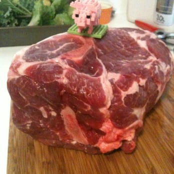 Marina Meats - Pre-order fresh pork shoulder @ Marina Meats. What a beauty! - Meat Shops Near Me - San Francisco, California