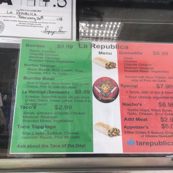 La Republica - Menu - Food Trucks Near Me