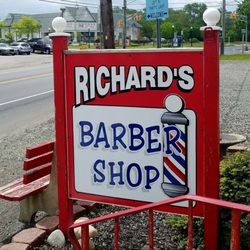 Richard's Barber Shop - We're located right on Rt. 9 on the southbound side just before the Well's Mill/ Bryant Rd. intersection.