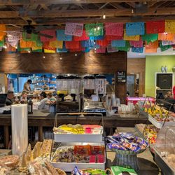 Carniceria San Juan De Los Lagos - Inside, part meat market, bakery, and food spot
