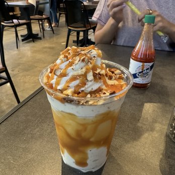 Son of a Butcher - Salted Caramel Pretzel Shake - Desserts Near Me - Grapevine, Texas Son of a Butcher - Salted Caramel Pretzel Shake - Desserts Near Me - Grapevine, Texas