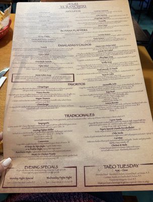 Menu photo 7 Avila's El Ranchito Lake Forest, CA