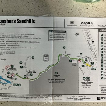 Monahans Sandhills State Park - Map - Hiking Near Me - Monahans, Texas Monahans Sandhills State Park - Map - Hiking Near Me - Monahans, Texas