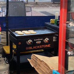 Mary's Arepas - Arepas on the grill.