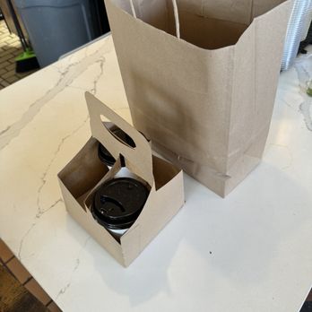 Component Coffee - Fresno - Order received, kindly bagged & put in drink holders to go! - Coffee & Tea Near Me - Fresno, California