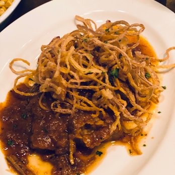 Lagarde American Eatery - Daube - brisket with lots of fried onions - New American Near Me - Chamblee, Georgia