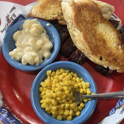 Bandana's BBQ - Osage Beach - 1/3 Slab of Smoked Ribs Sweet Cut Corn Mac & Cheese