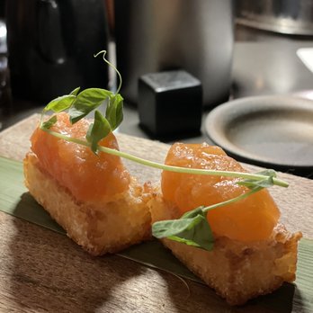 Paperfish Sushi - Crispy Rice (2pc) with Salmon Furai - Japanese Near Me - Miami Beach, Florida Paperfish Sushi - Crispy Rice (2pc) with Salmon Furai - Japanese Near Me - Miami Beach, Florida