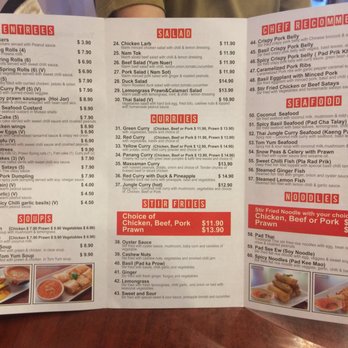 Buddha's Banquet - Menu - Thai Near Me - Richmond, VIC