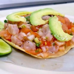 Mariscos Las Palmas - Tostada de Camaron