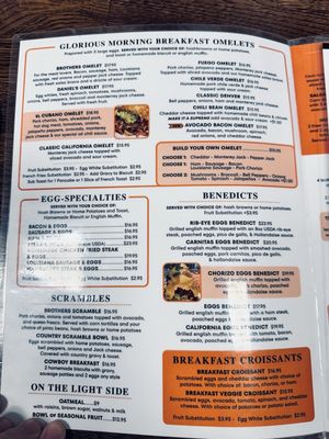 Menu photo 2 Brother’s Cafe 3:16 Paso Robles, CA