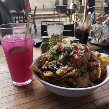 Seis Kitchen - Veggie Nachos and Prickly Pear and Lime Drink - Mexican Near Me - Tucson, Arizona Seis Kitchen - Veggie Nachos and Prickly Pear and Lime Drink - Mexican Near Me - Tucson, Arizona