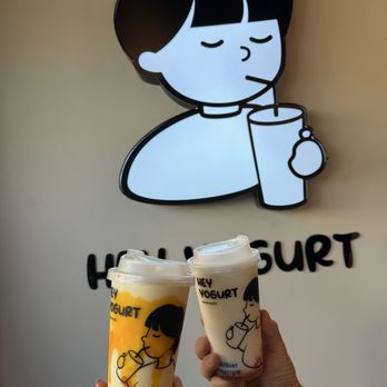 Hey Yogurt - Mango and strawberry - Ice Cream & Frozen Yogurt Near Me - San Mateo, California Hey Yogurt - Mango and strawberry - Ice Cream & Frozen Yogurt Near Me - San Mateo, California