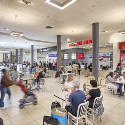 South Plains Mall - Shoppers dine near Sakura Japan and Charleys in the South Plains Mall food court.