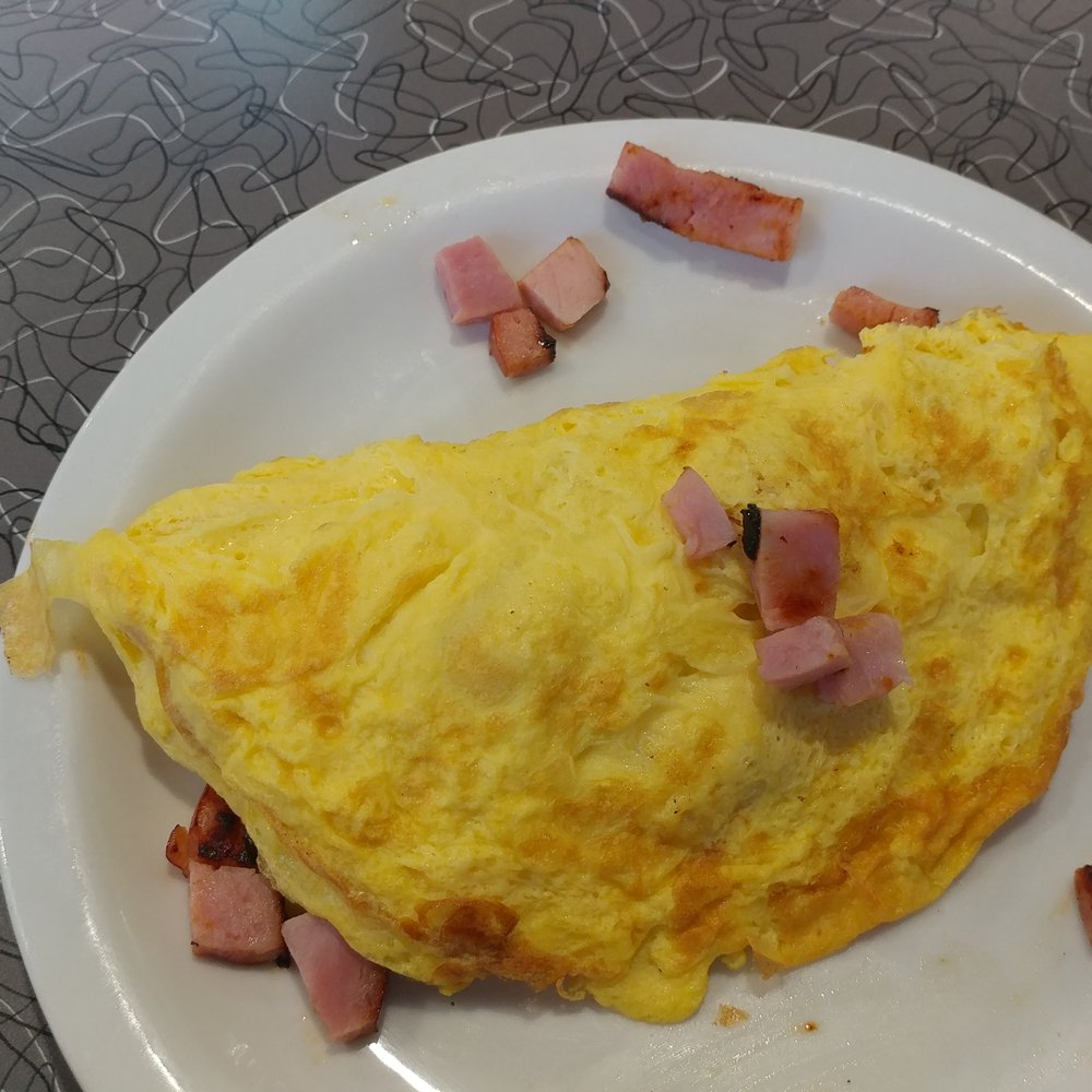 Ham and cheese omelet at Denny's