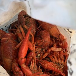 HEB - Crawfish boil out front. Pretty small, but taste good. }:{